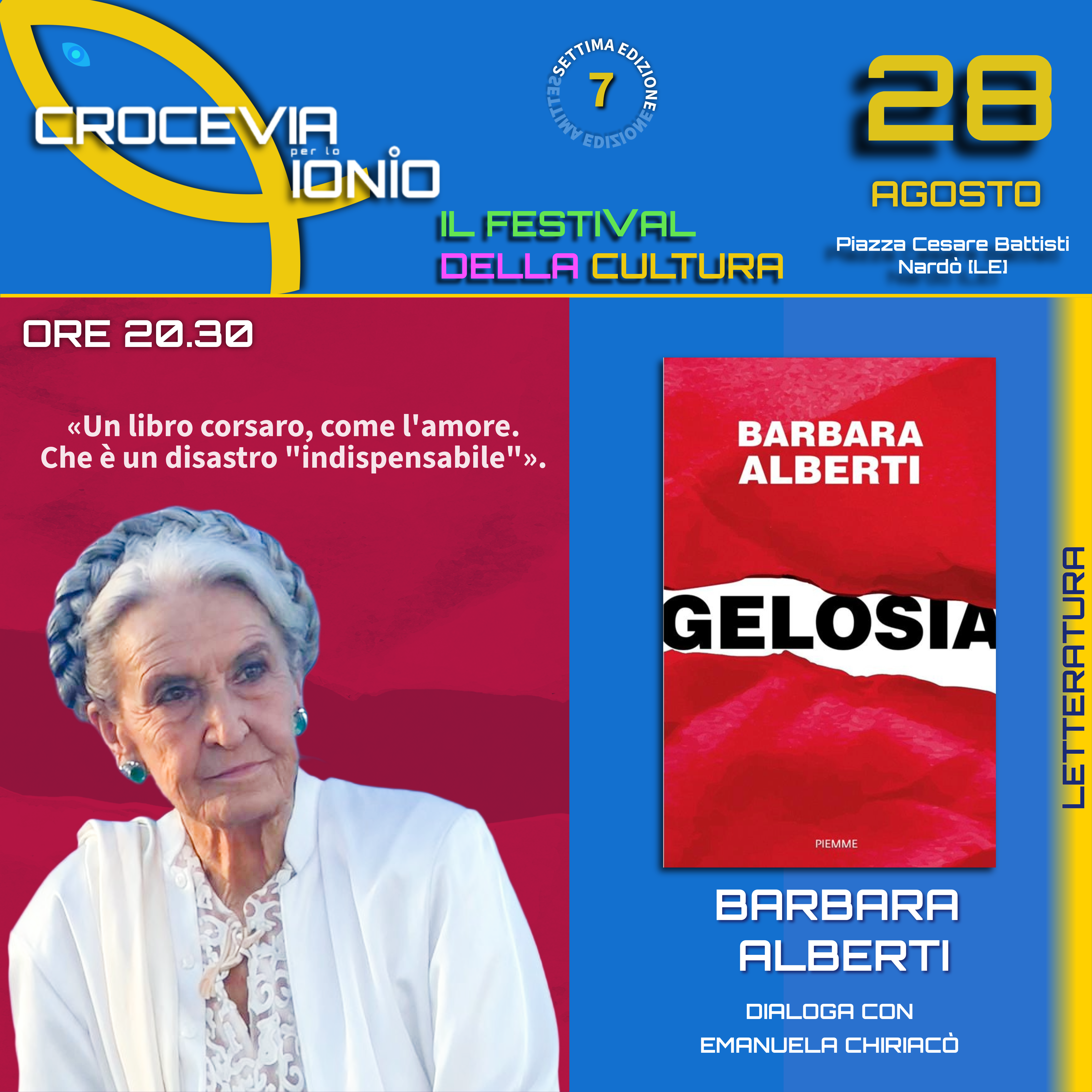 Barbara Alberti presenta Gelosia (Piemme)