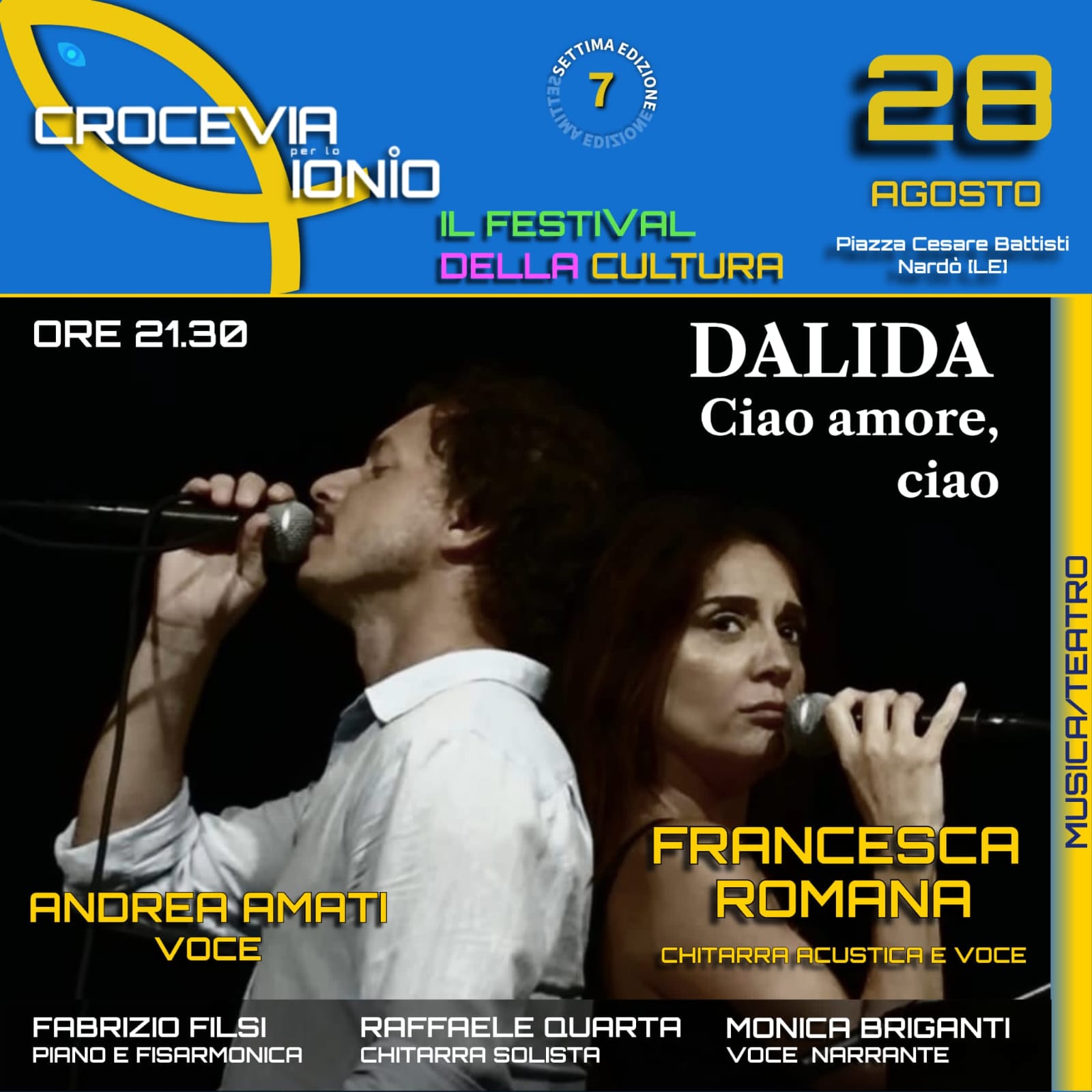Locandina: Francesca Romana Perrotta in Dalida. Ciao amore ciao